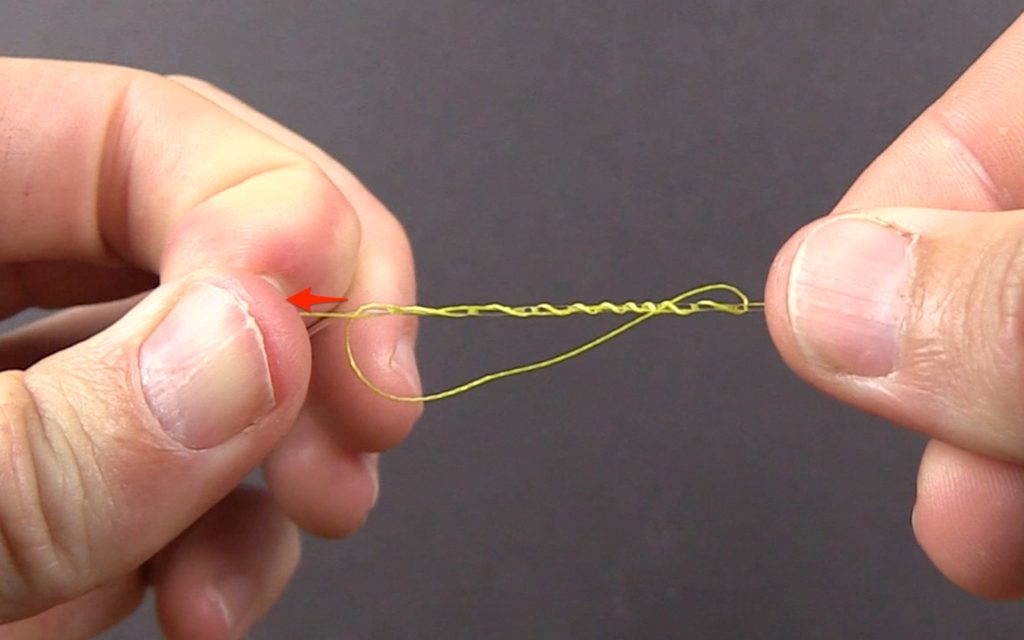 Double Uni Knot Guide step 9