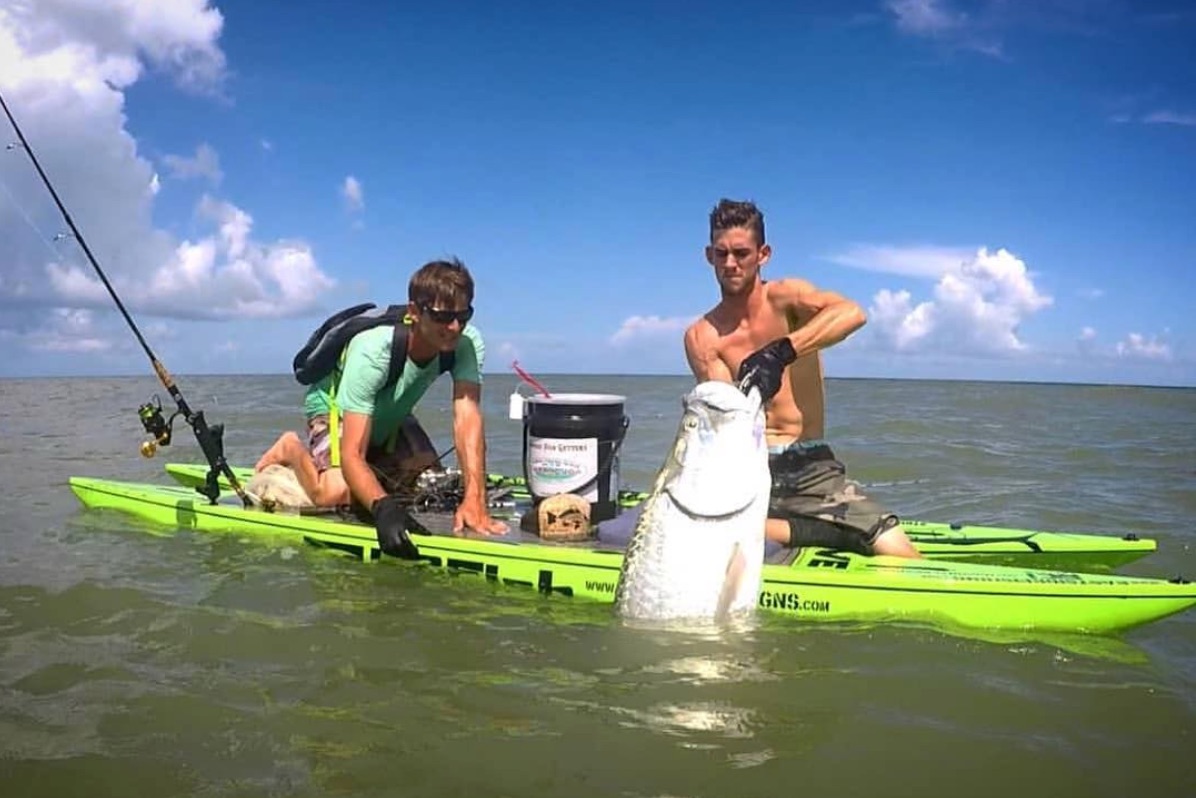 catamaran fishing paddle board