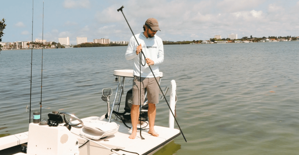 using a stick anchor