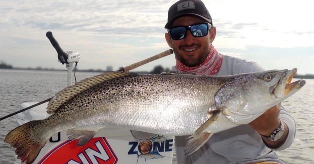 big trout on live bait