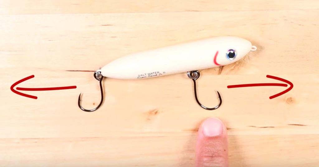how to change treble hooks for single hooks