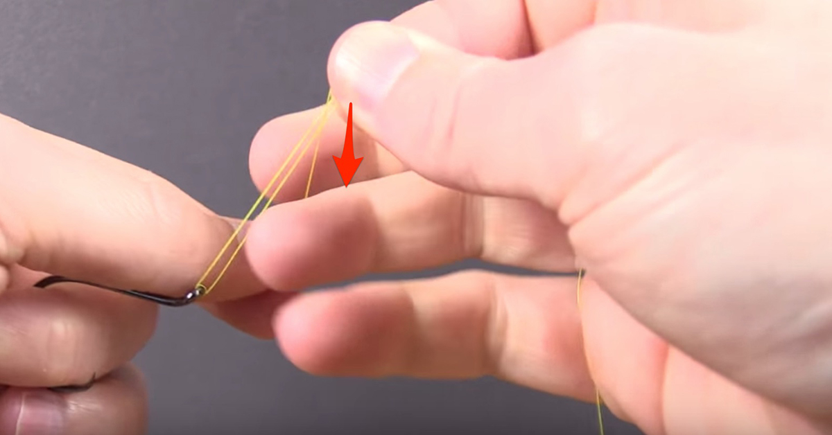 Step 4.1 of the San Diego Jam Knot
