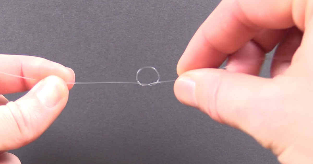 Rapala knot step 1