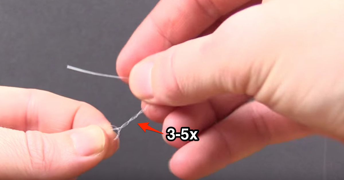 step 4 of the Rapala Knot