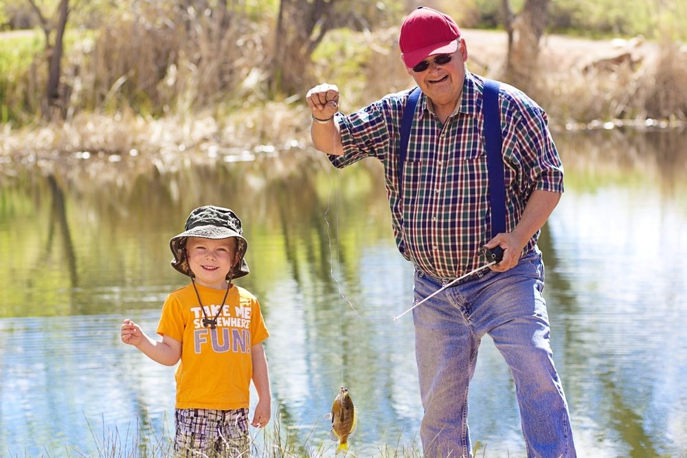 teaching kids how to fish