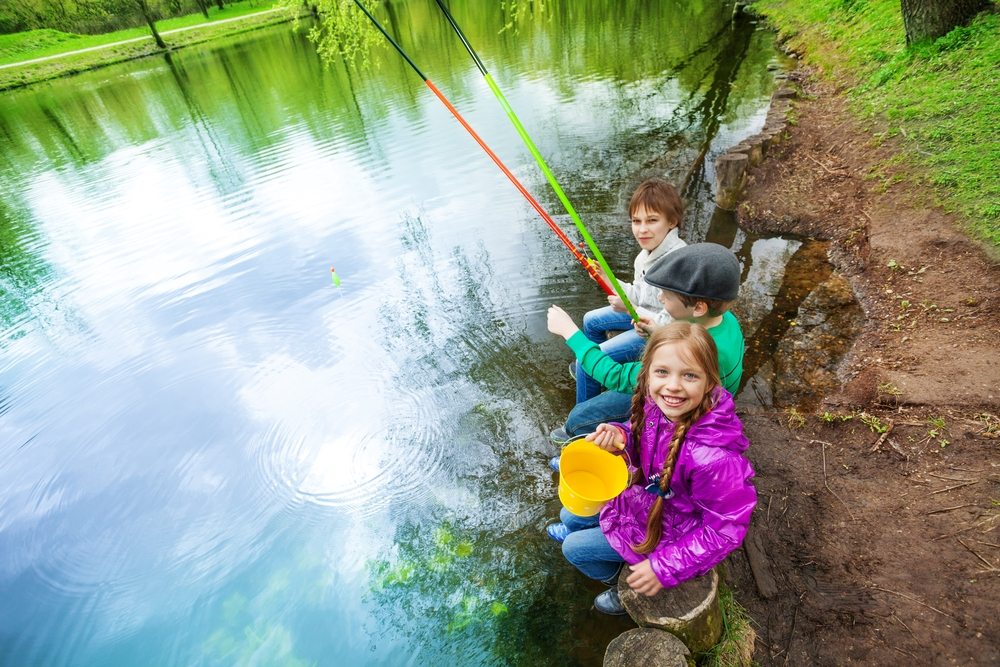 teaching kids how to fish