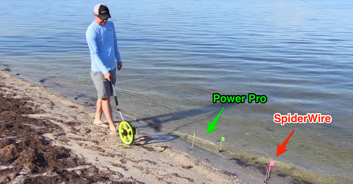 SpiderWire vs. Power Pro Distance Measuring
