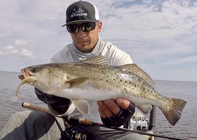 trout on paddletail